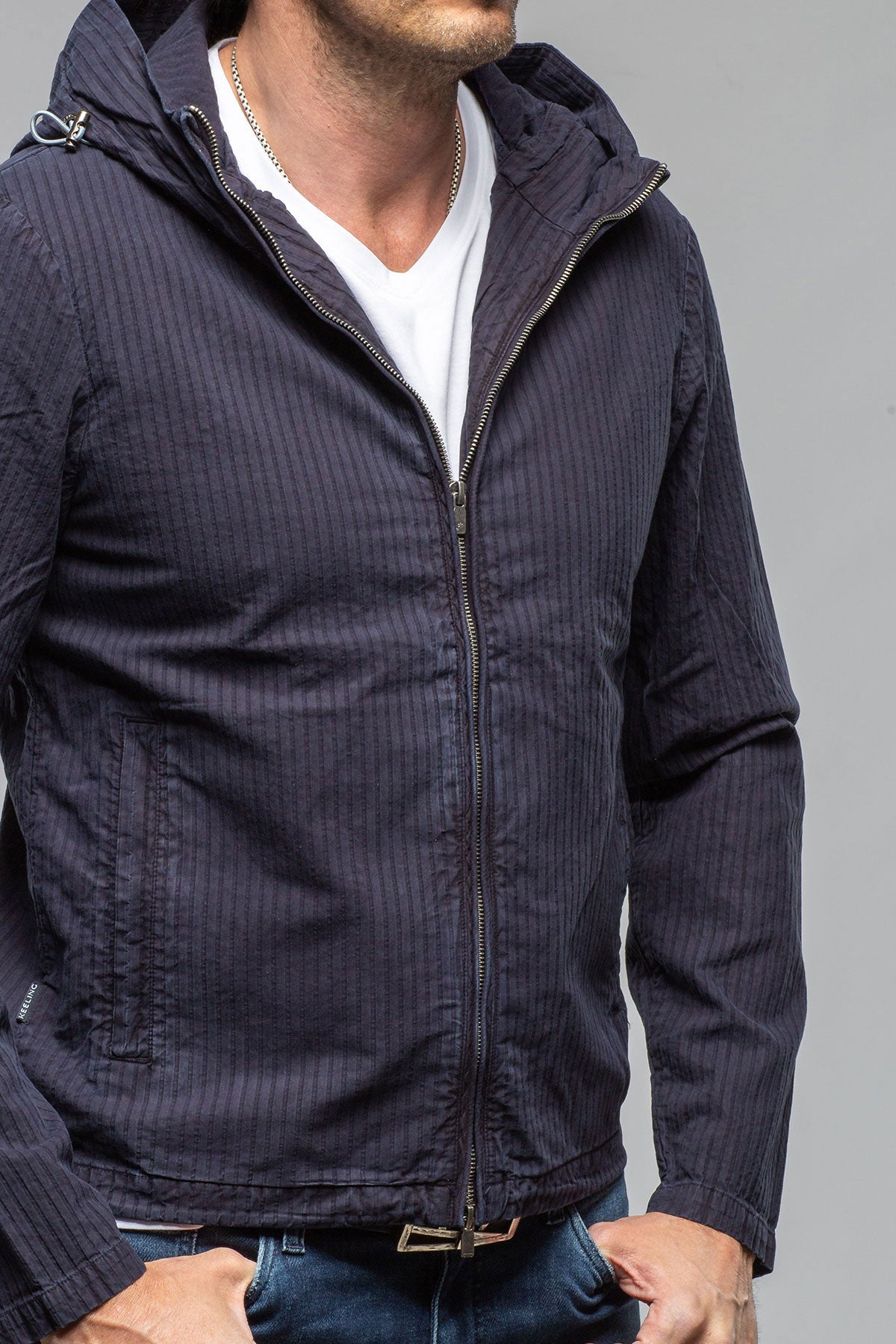 Pitcairn Light Jacket In Dark Navy | Mens - Outerwear - Lightweight | Keeling