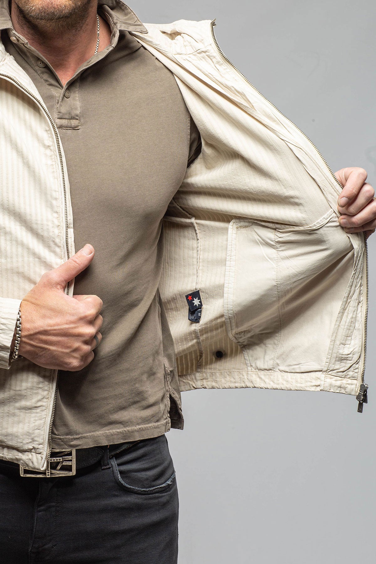 Pitcairn Light Jacket In Khaki | Mens - Outerwear - Lightweight | Keeling