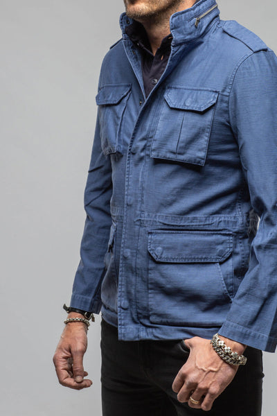Savu Linen Jacket In Indigo | Mens - Outerwear - Lightweight | Keeling