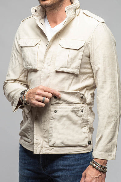 Savu Linen Jacket In Khaki | Mens - Outerwear - Lightweight | Keeling