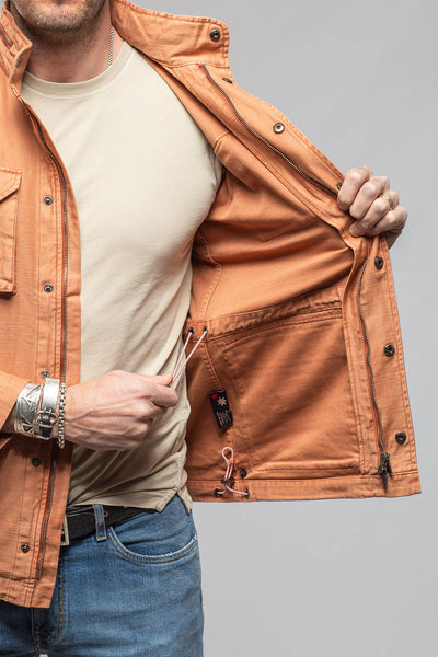 Keeling Savu Linen Jacket In Marmalade Mens - Outerwear - Lightweight