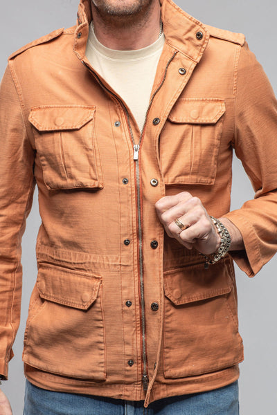 Keeling Savu Linen Jacket In Marmalade Mens - Outerwear - Lightweight
