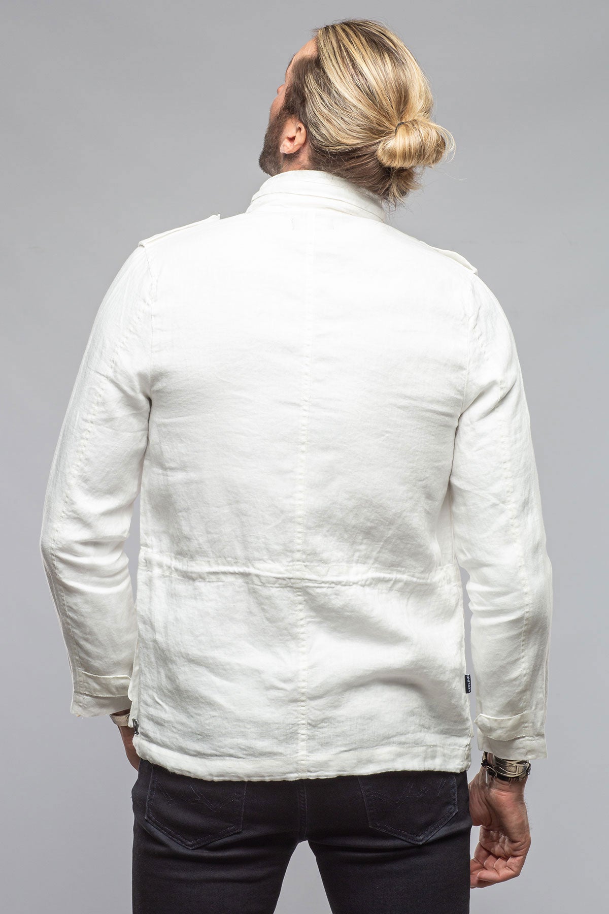 Keeling Savu Linen Jacket In White - Mens - Outerwear