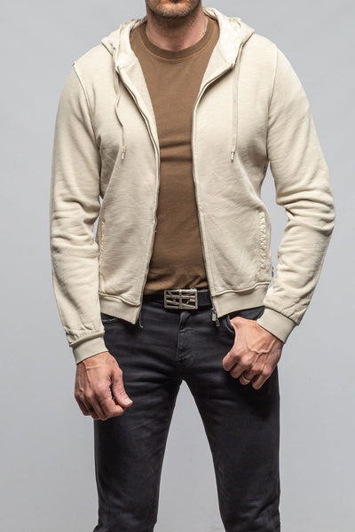 Sibut Zip Hoodie In Khaki | Mens - Outerwear - Overshirts | Keeling