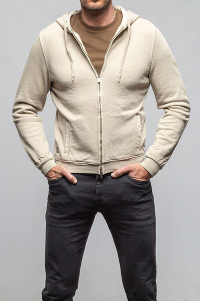 Sibut Zip Hoodie In Khaki | Mens - Outerwear - Overshirts | Keeling