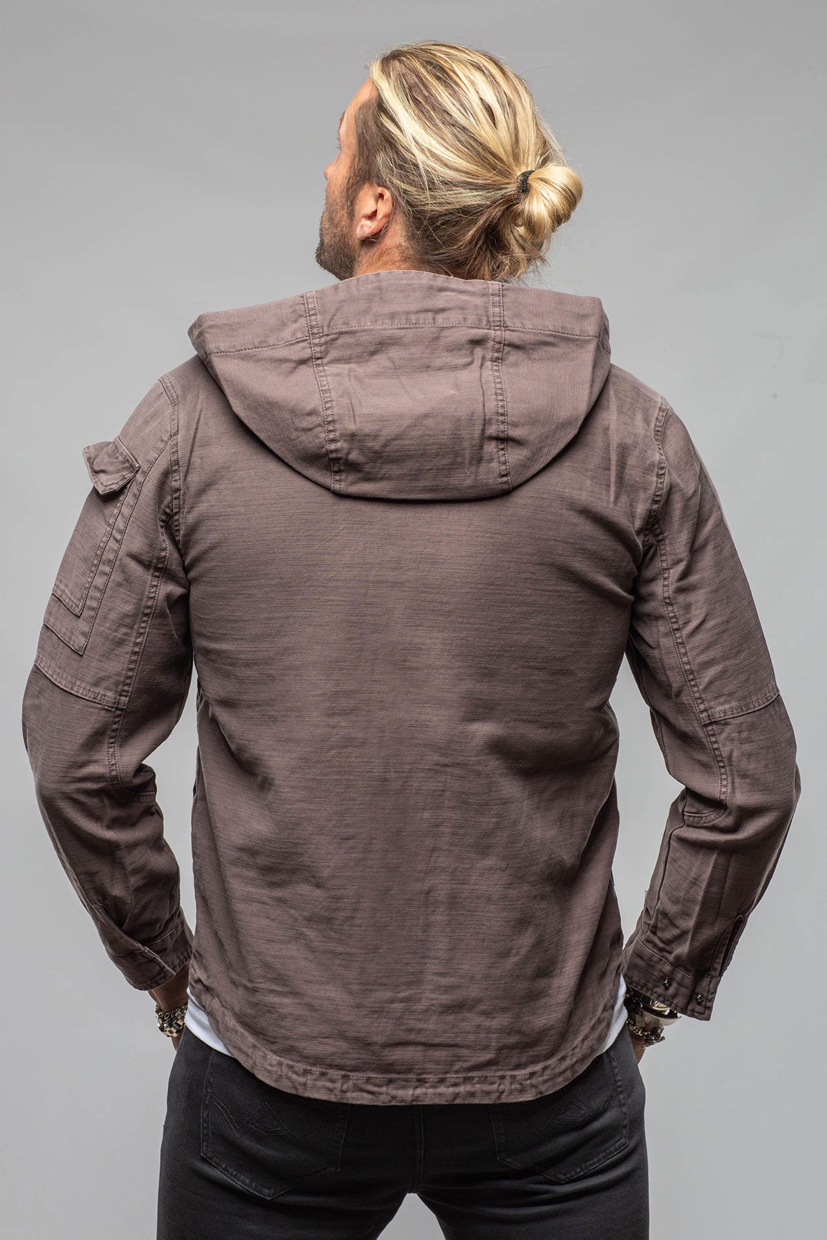 Taiwan Cargo Hoodie In Black Bean | Mens - Outerwear - Lightweight | Keeling