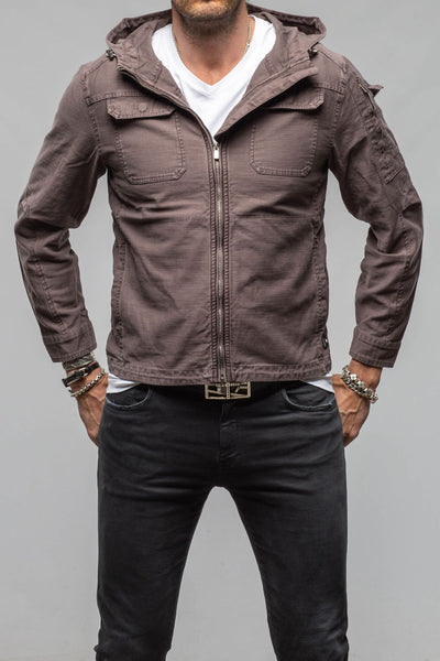 Taiwan Cargo Hoodie In Black Bean | Mens - Outerwear - Lightweight | Keeling