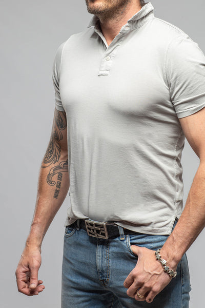 Tauranga Polo In Grey Violet | Mens - Shirts - Polos | Keeling