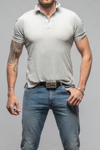 Tauranga Polo In Grey Violet | Mens - Shirts - Polos | Keeling