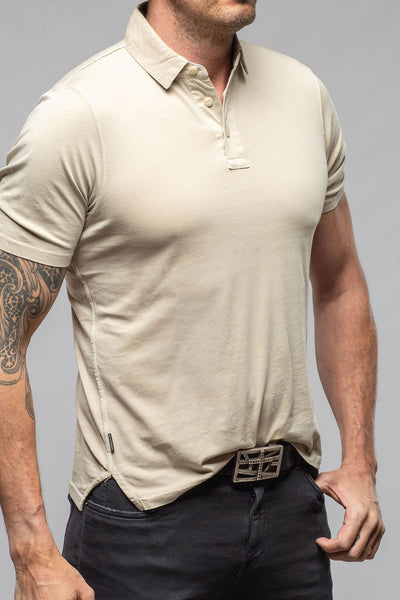 Tauranga Polo In Khaki | Mens - Shirts - Polos | Keeling