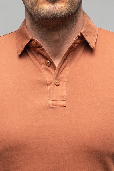 Tauranga Polo In Marmalade | Mens - Shirts - Polos | Keeling