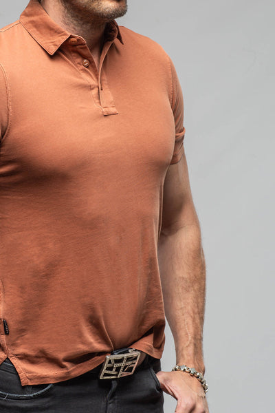 Tauranga Polo In Marmalade | Mens - Shirts - Polos | Keeling