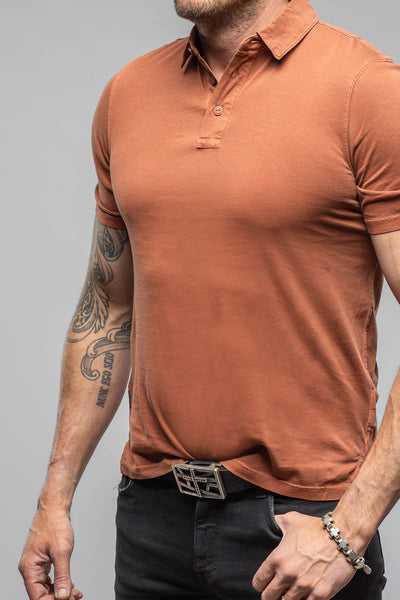 Tauranga Polo In Marmalade | Mens - Shirts - Polos | Keeling