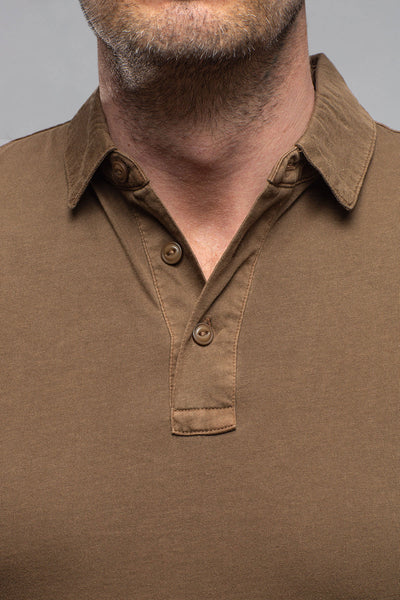 Tauranga Polo In Mocha | Mens - Shirts - Polos | Keeling