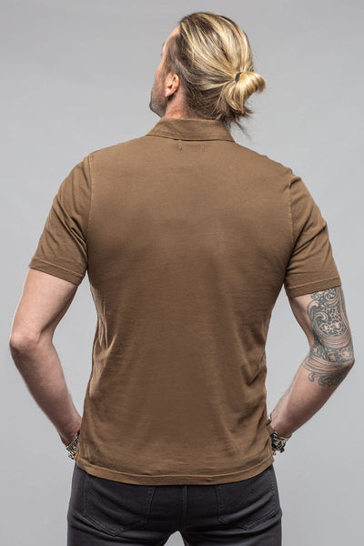 Tauranga Polo In Mocha | Mens - Shirts - Polos | Keeling