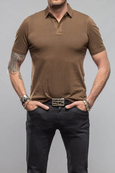 Tauranga Polo In Mocha | Mens - Shirts - Polos | Keeling