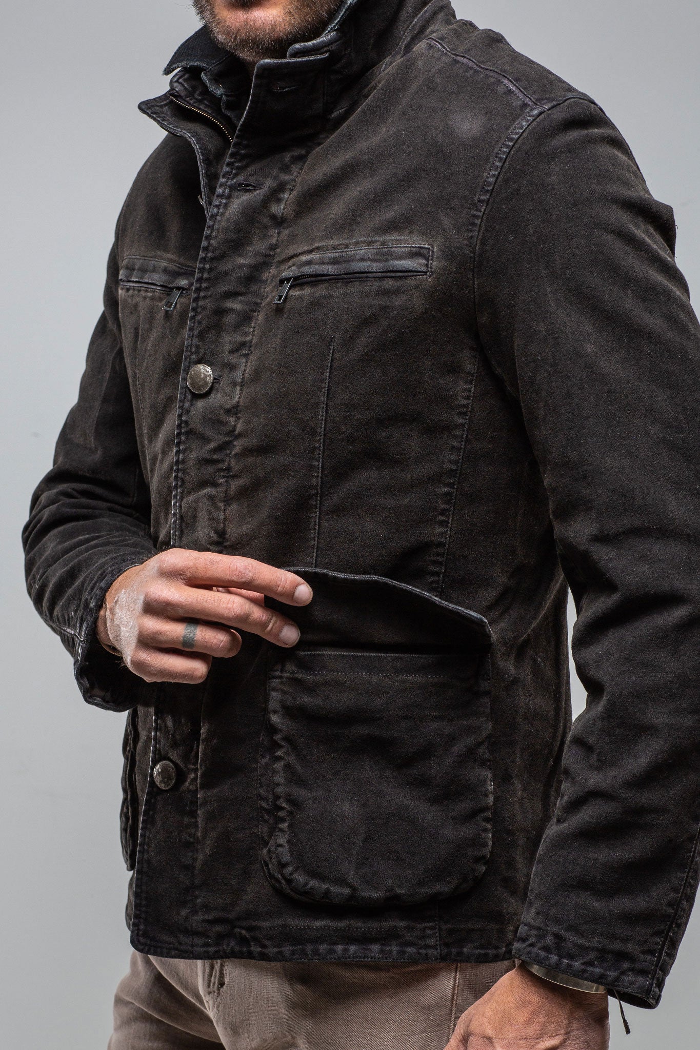 Richard Utility Moleskin Jacket | Mens - Outerwear - Cloth | Gimo's