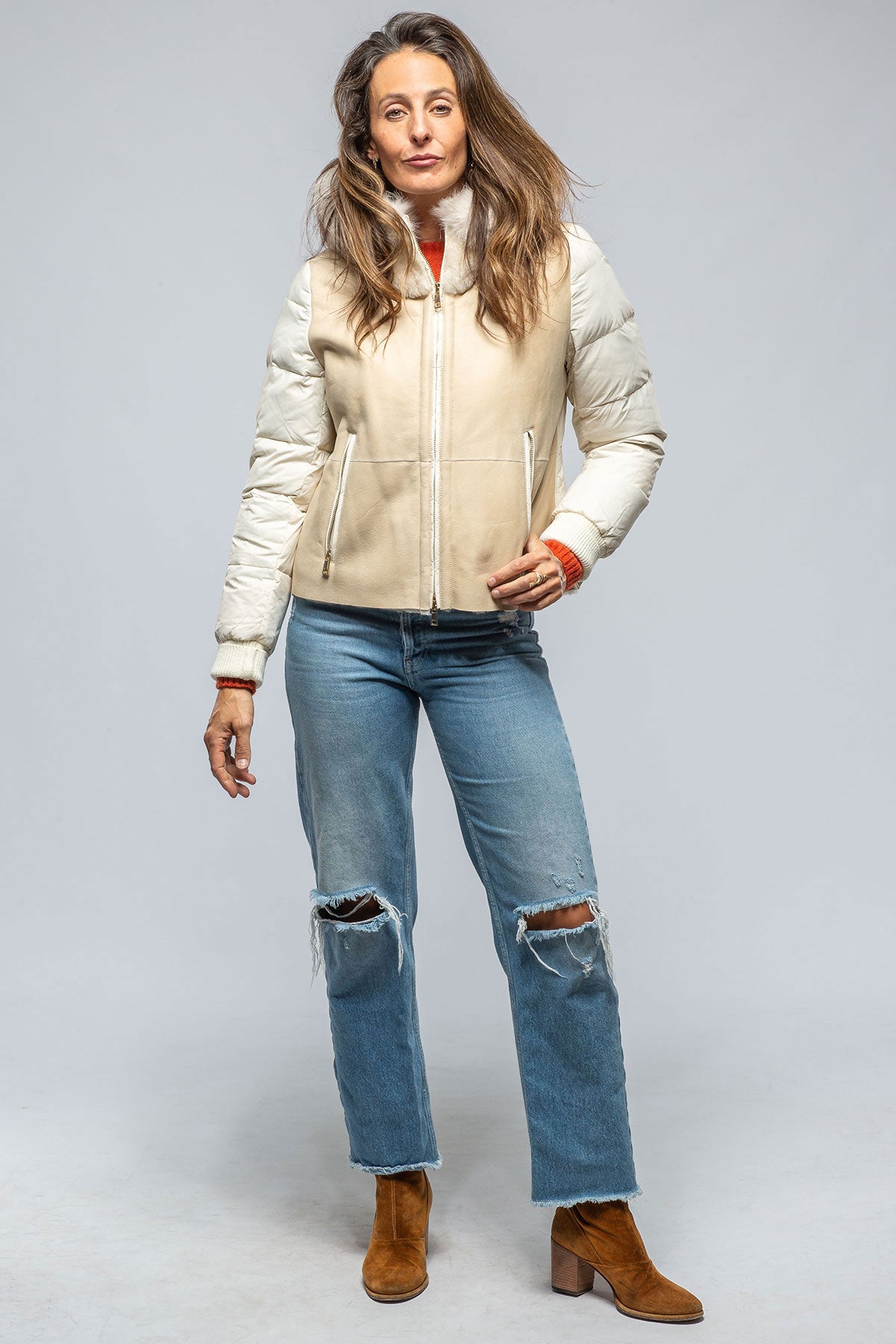 McKenna Shearling Down Jacket | Samples - Ladies - Outerwear - Cloth | DiBello