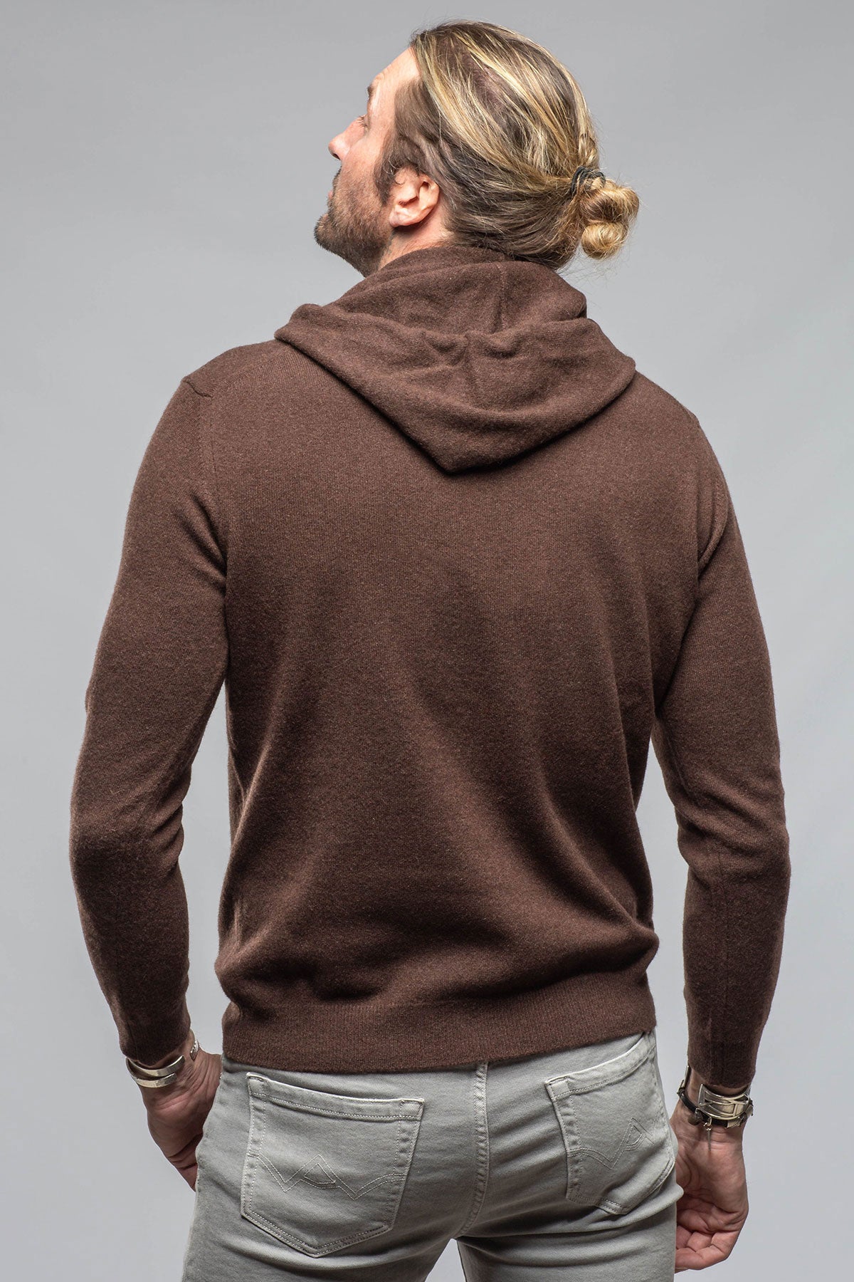 Florio II Cashmere Hoodie In Chocolate | Mens - Sweaters | Stile Latino