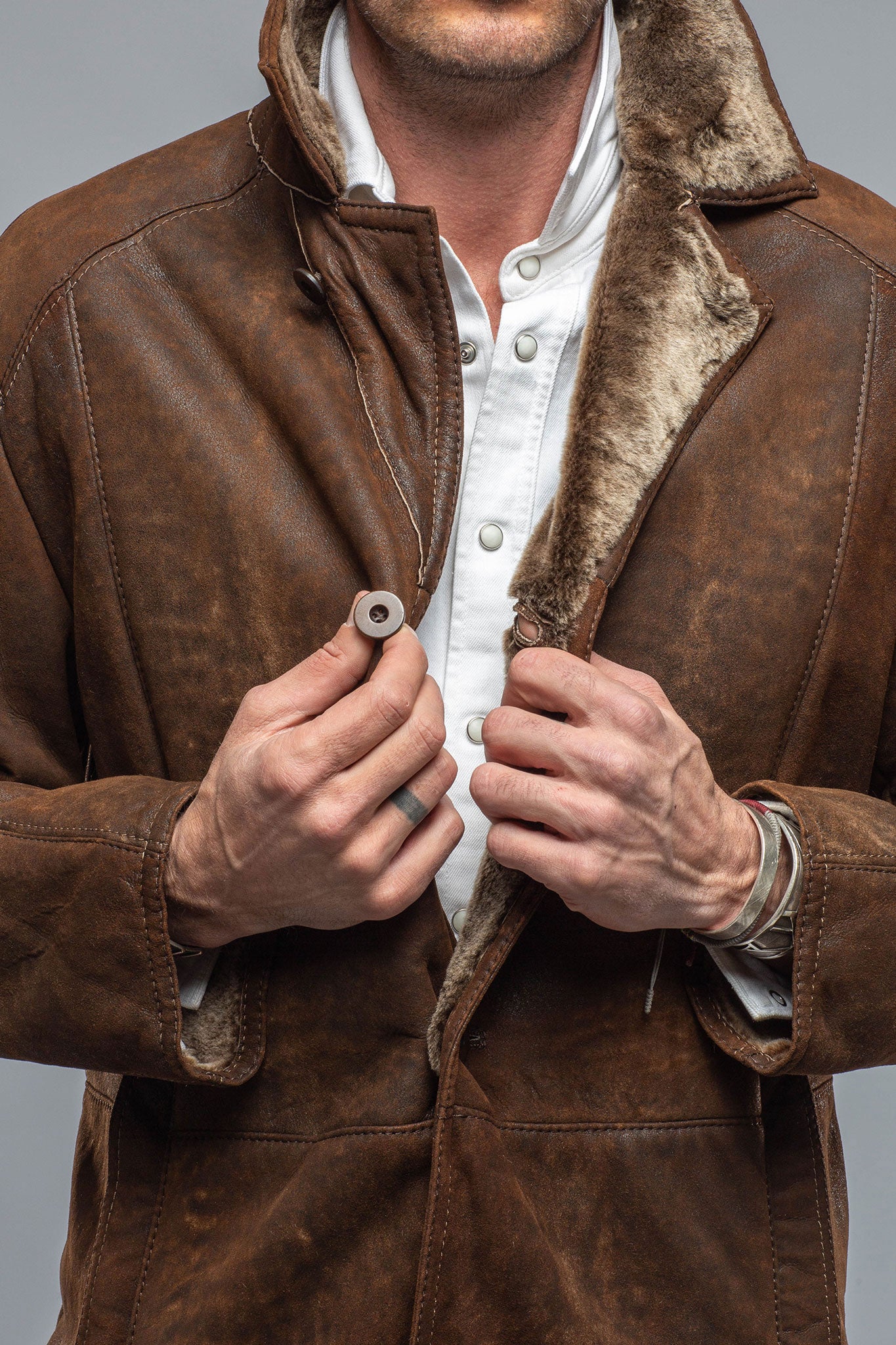 Gianni Shearling Coat | Samples - Mens - Outerwear - Shearling | Gimo's