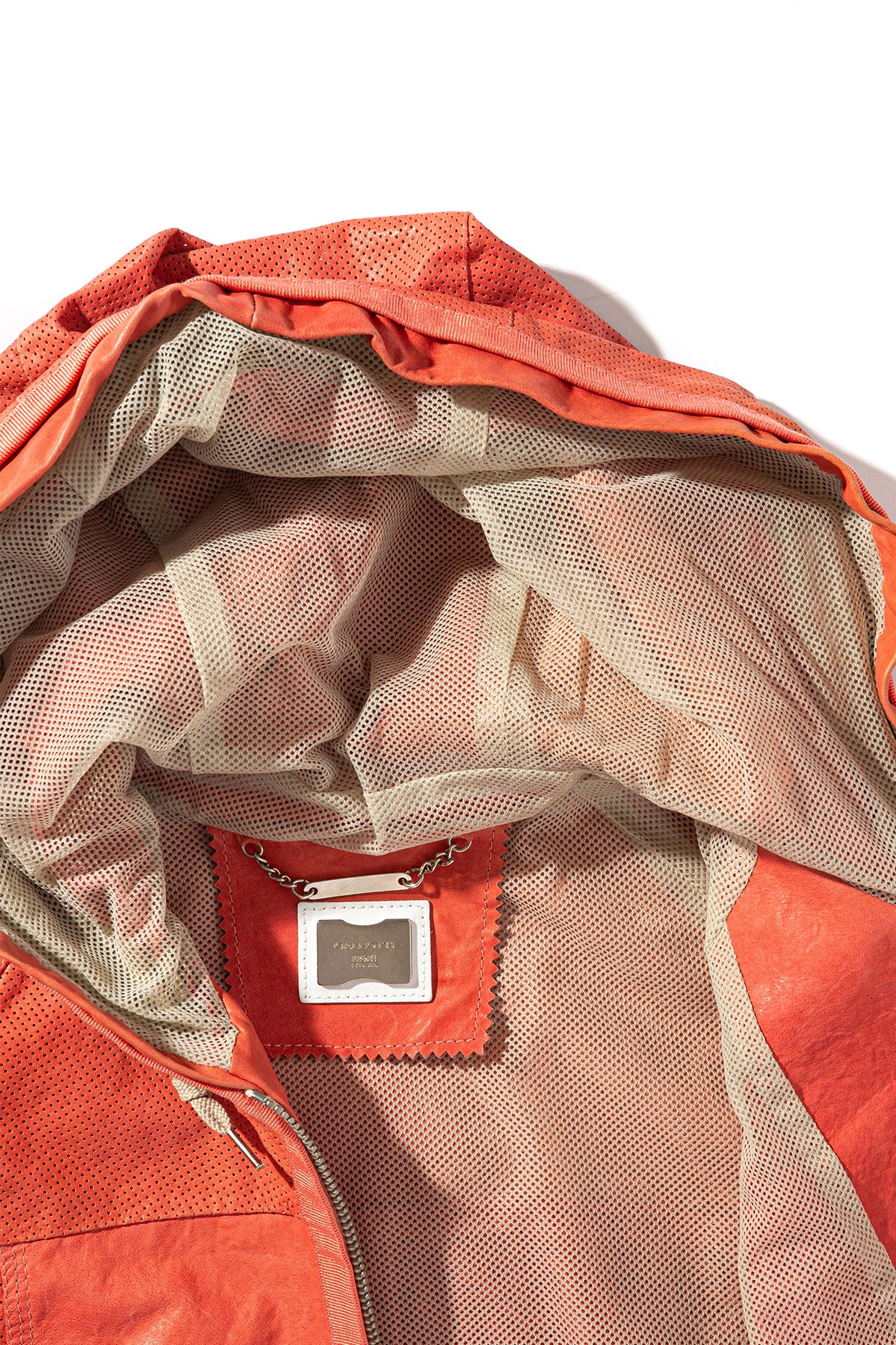 Laura Perforated Leather Hoody