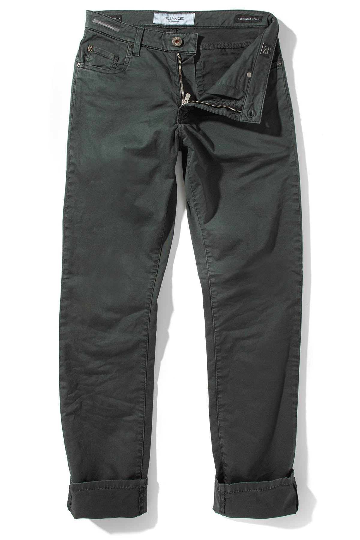 Summit 5-Pocket Cotton Twill In Verde Loden | Mens - Pants - 5 Pocket | Teleria Zed