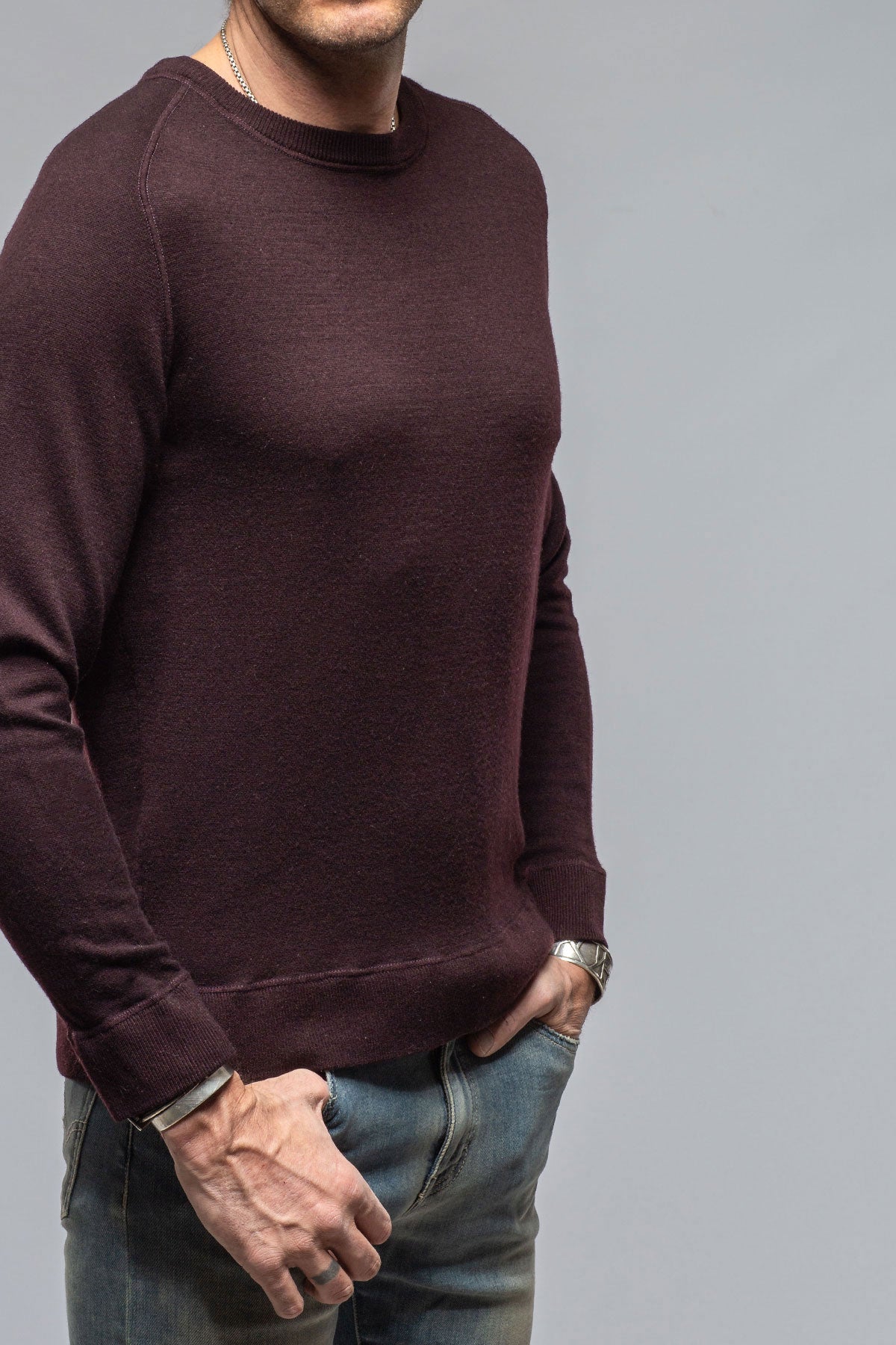 Fidelio Washed Cashmere Sweater | Mens - Sweaters | Massimo Alba