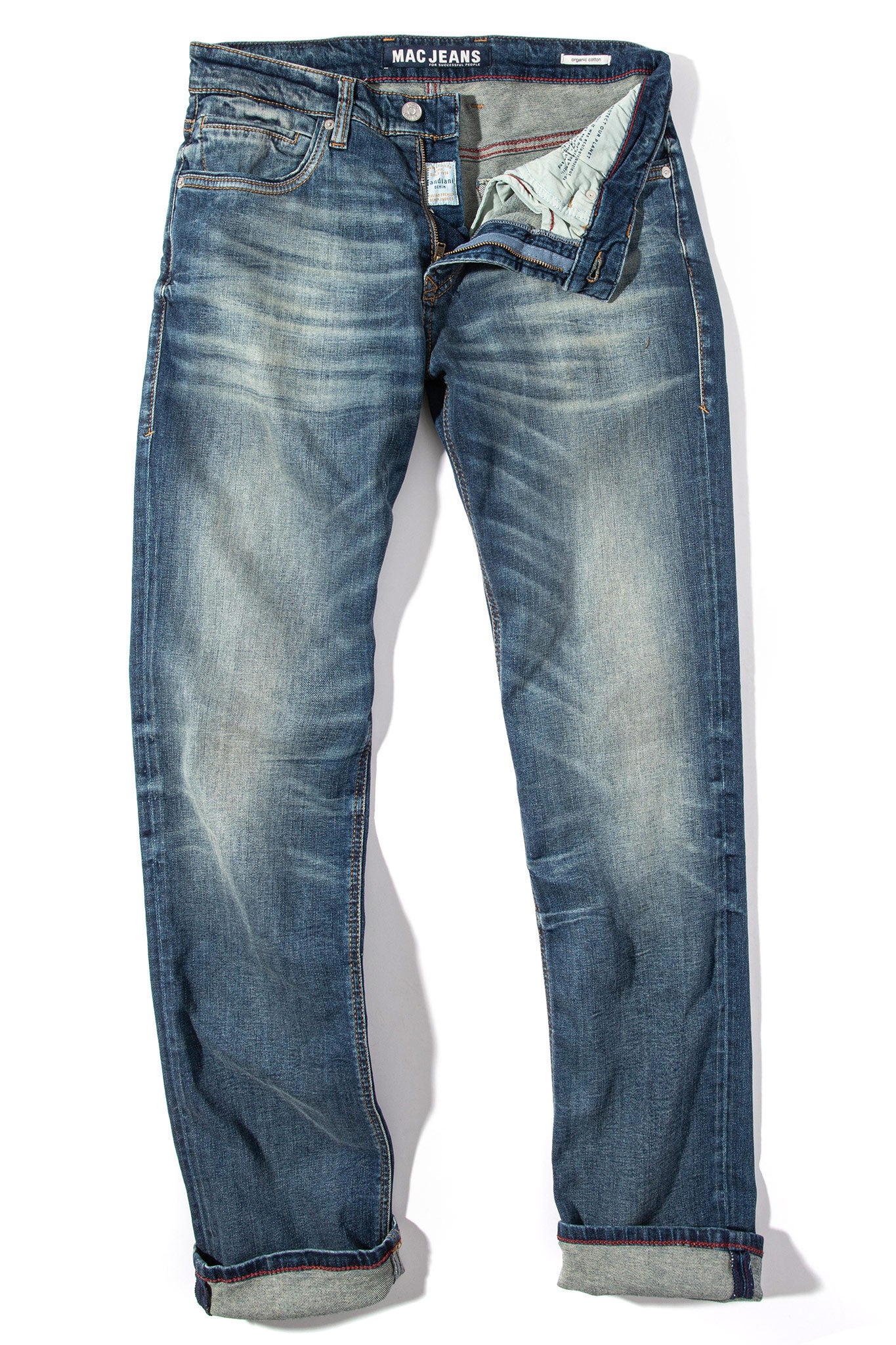 Mac Jeans MAC Arne Pipe Jeans in Original Blue Extreme Wash Mens - Pants - 5 Pocket