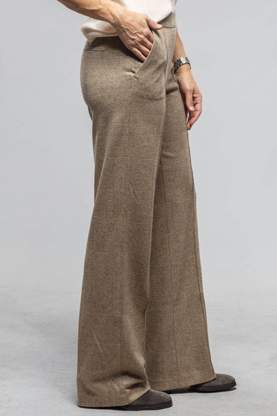 MAC Chiara Smart Pant In Light Shadow Check Green | Ladies - Pants - Slacks | Mac Jeans
