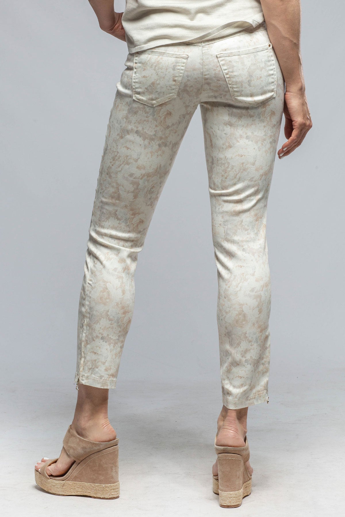 Mac Jeans MAC Dream Chic in Floral White Pattern Ladies - Pants