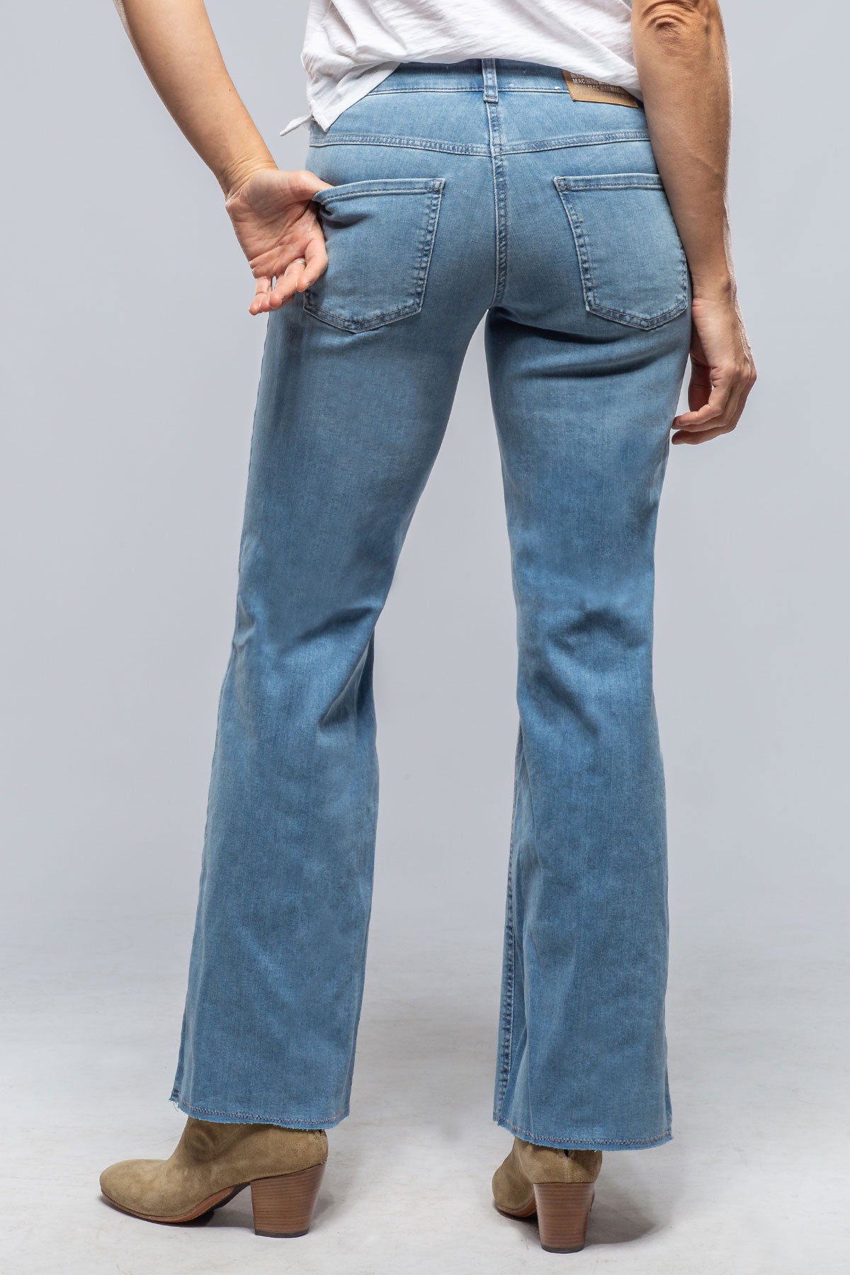 Mac Jeans MAC Dream Wide Fringe In Baby Blue Ladies - Pants - Jeans