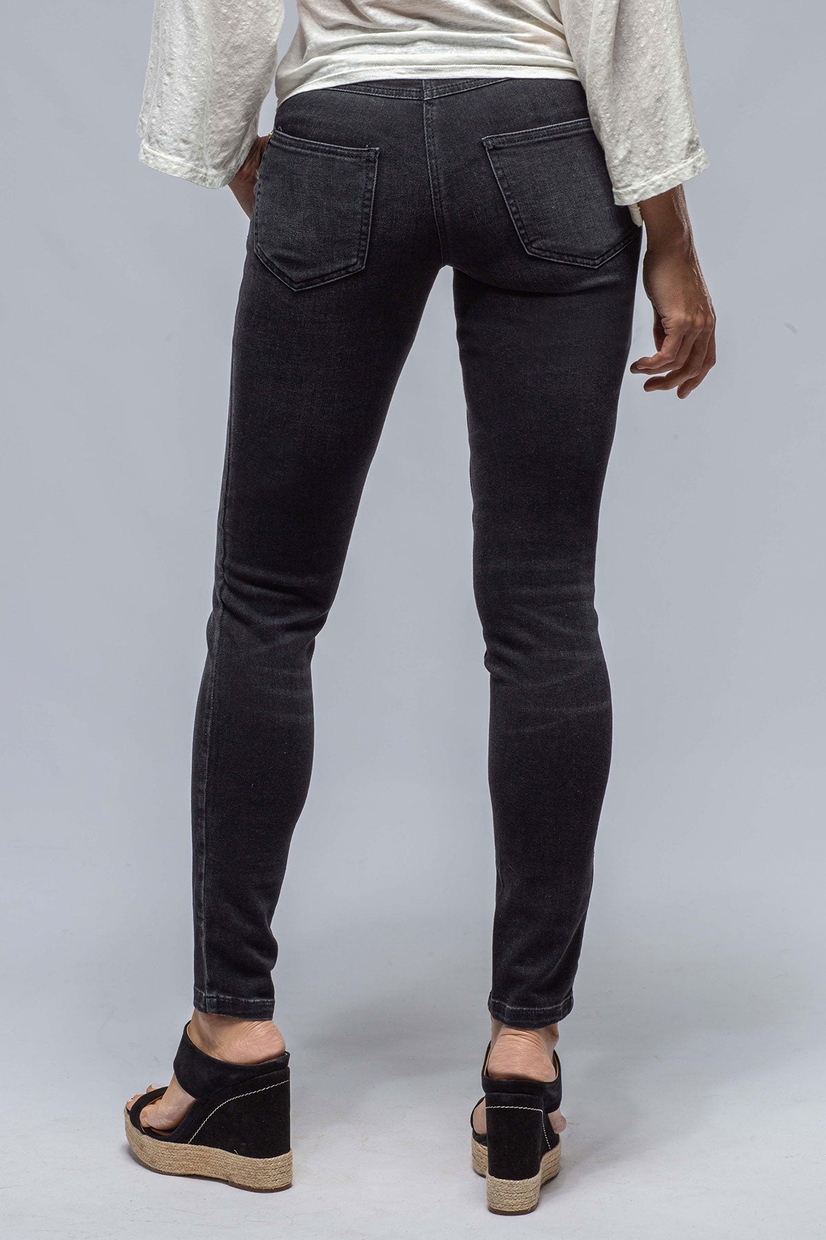 Mac Jeans MAC Mel High Waisted in Dusty Black Wash Ladies - Pants - Jeans