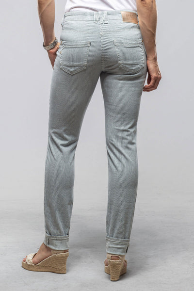 Mac Jeans MAC Rich Slim In Cool River Blue Striped Ladies - Pants - Jeans