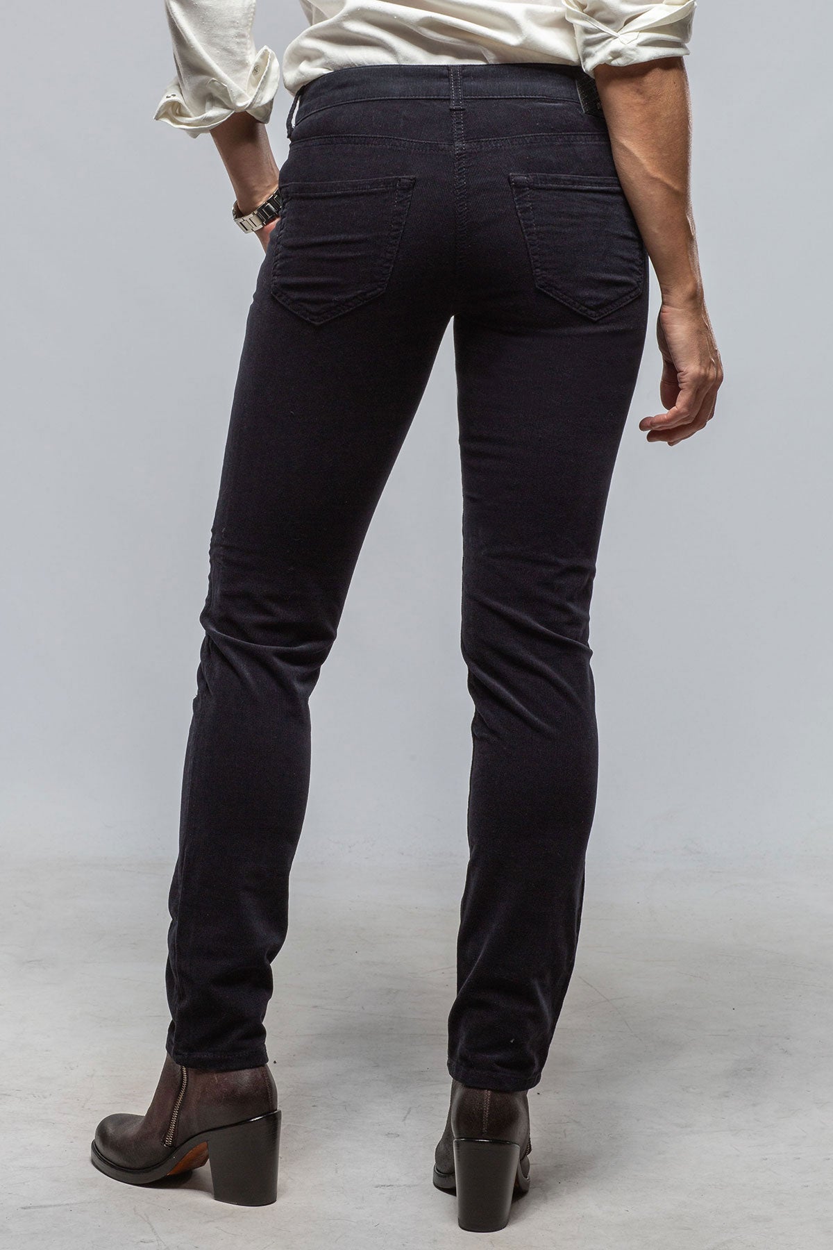MAC Slim Baby Soft Corduroy In Dark Blue | Ladies - Pants - Jeans | Mac Jeans