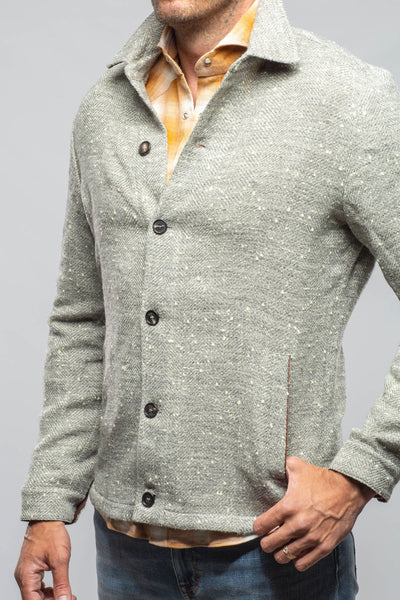 Bitterroot Donegal Overshirt In Grey | Mens - Outerwear - Overshirts | Manto