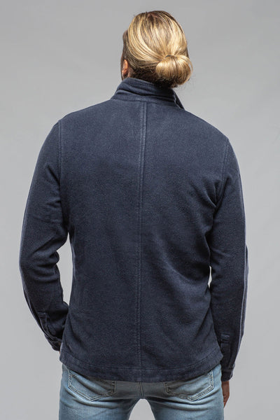 Manto | Calderwood Garment Dyed Shirt Jacket In Blue | Mens - Outerwear - Overshirts 