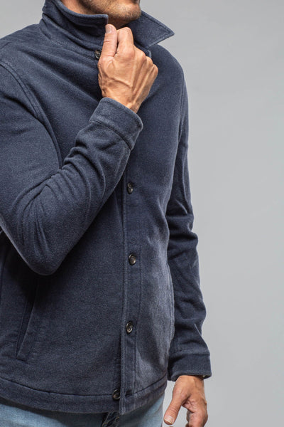 Manto | Calderwood Garment Dyed Shirt Jacket In Blue | Mens - Outerwear - Overshirts 