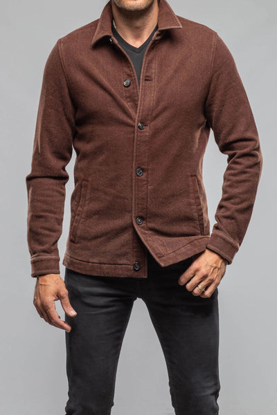 Manto | Calderwood Garment Dyed Shirt Jacket In Chocolate | Mens - Outerwear - Overshirts 