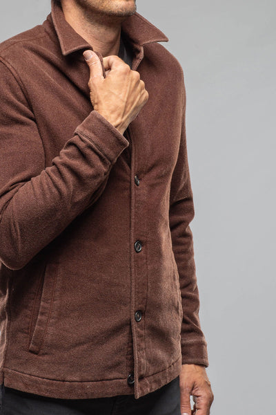 Manto | Calderwood Garment Dyed Shirt Jacket In Chocolate | Mens - Outerwear - Overshirts 
