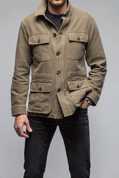 Manto Chinaco Safari Jacket In Moss Grey Mens - Outerwear - Lightweight