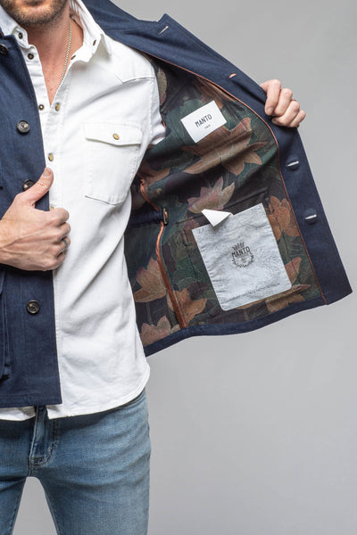 Manto Olmeca Safari Jacket In Navy Mens - Outerwear - Lightweight