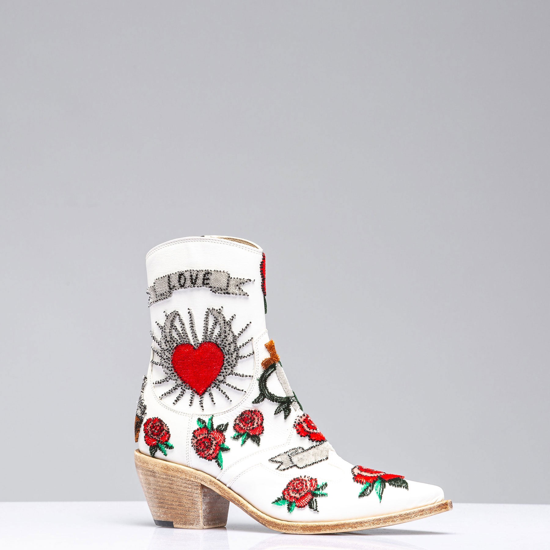 Marco Delli Love Boot In White Ladies - Cowboy Boots