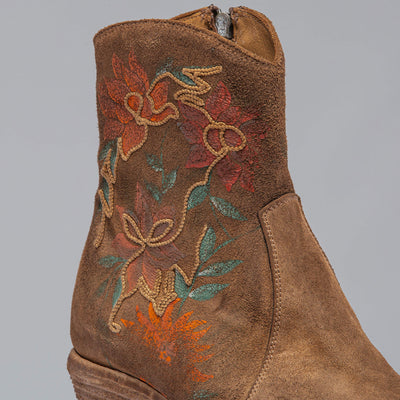 Marco Delli Manzanita Hand Painted & Embroidered Boot In Tobacco Ladies - Cowboy Boots