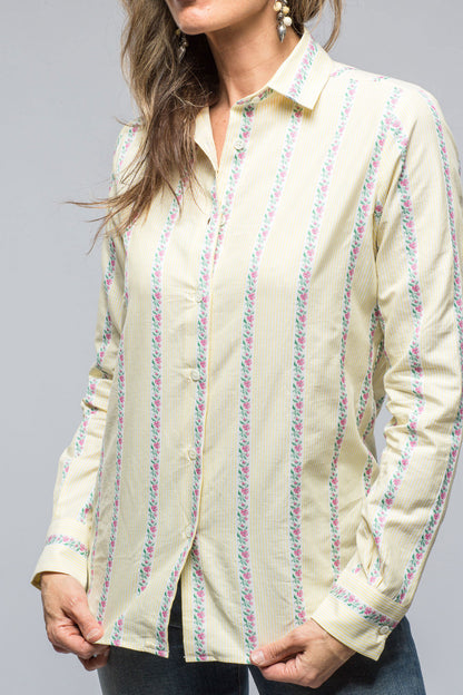 Mazzarelli Prato Shirt w/ Floral Taping Ladies - Blouses