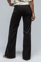 Daphne Brushed Cotton Wide Leg Jean In Black | Ladies - Pants - Slacks | European Culture