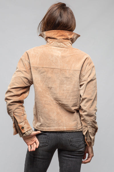 Betel Short Moleskin Jacket In Bleached Rust