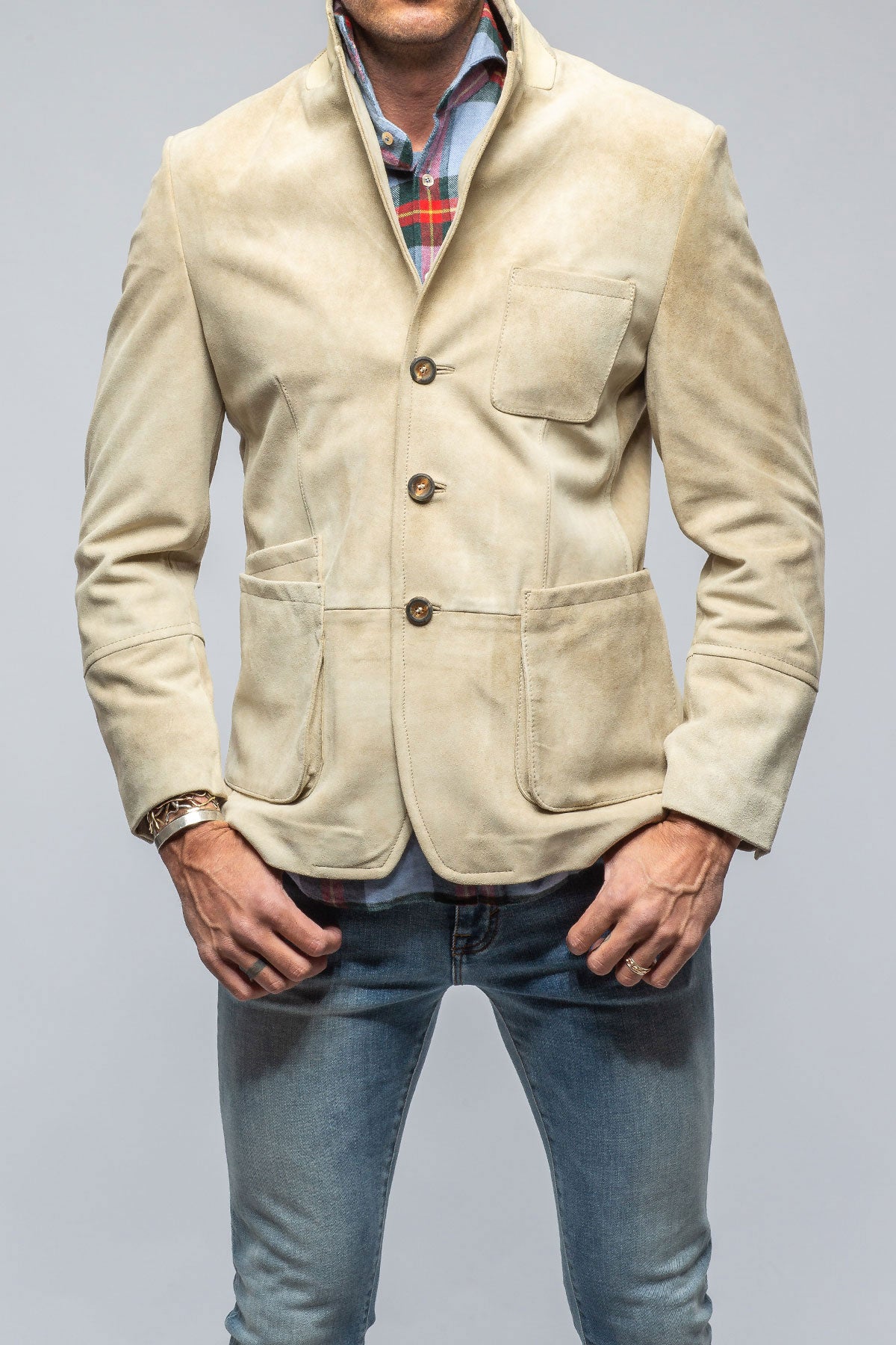 Cosmin Blazer In Altleder Hell | Mens - Outerwear - Leather | Meindl