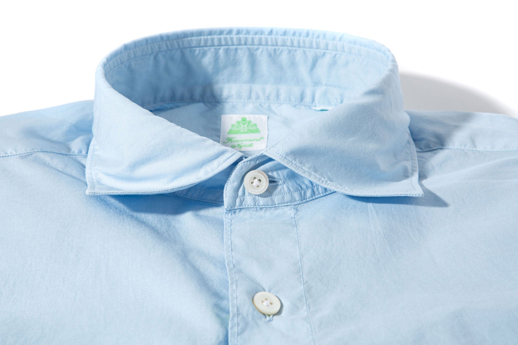 Bornean Superlight Cotton in Lt. Blue | Mens - Shirts - Dress | Finamore Napoli