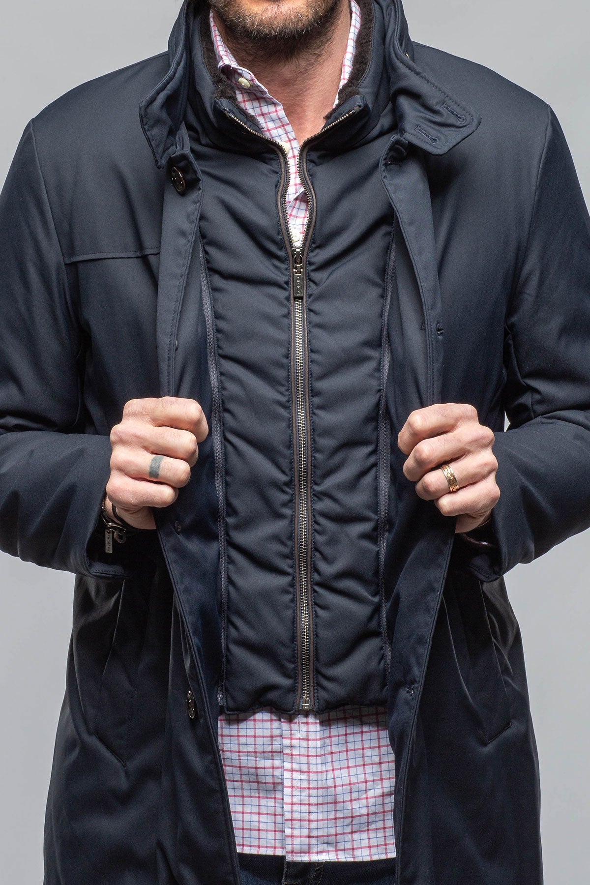 Fairmont Performance Jacket In Navy | Warehouse - Mens - Outerwear - Cloth | Gimo's