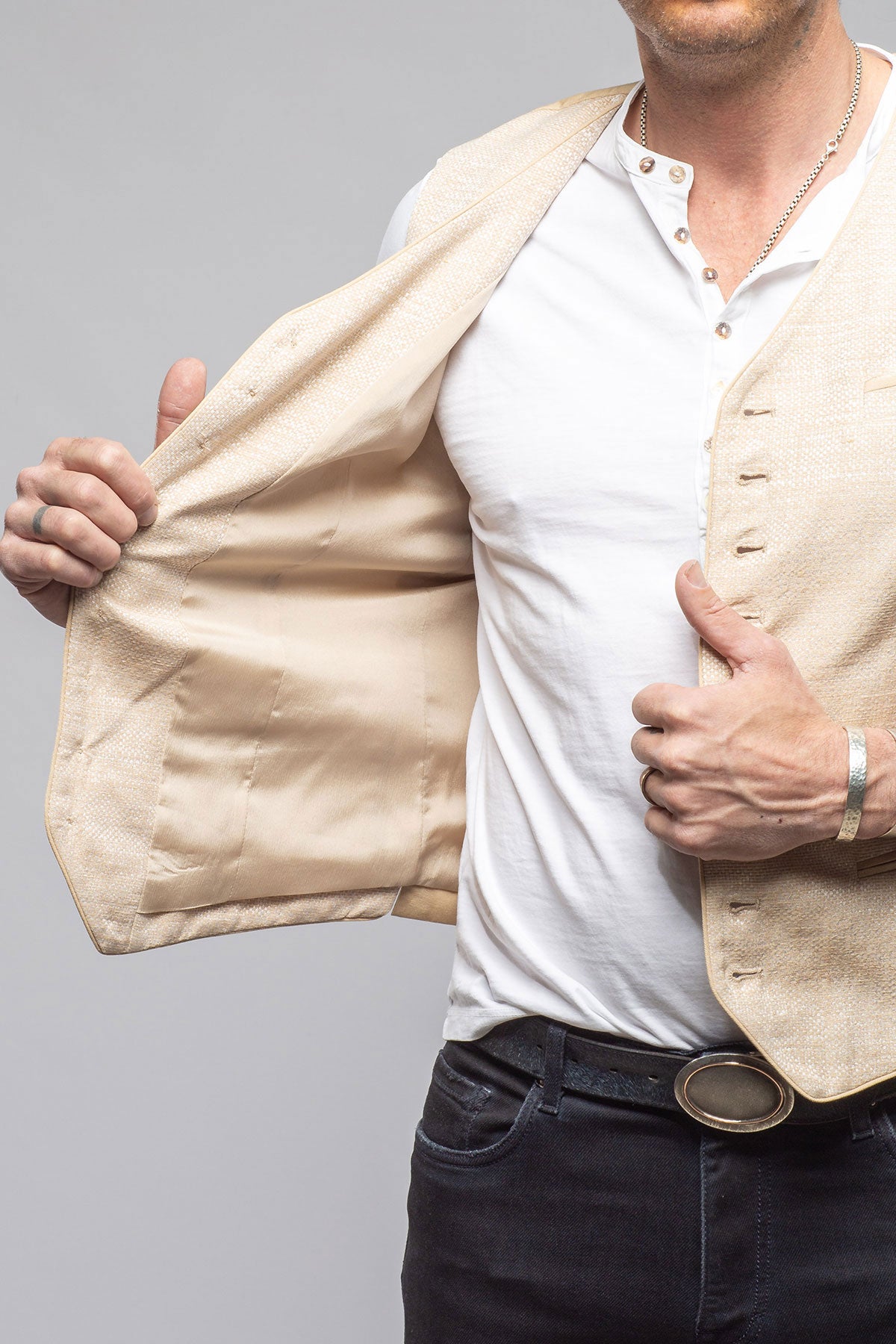 Mothwurf Ellis Tailored Vest In Hazelnut Mens - Tailored - Vests